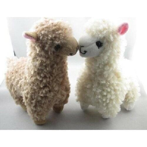 2019 Newest Hot 2x Cute Alpaca Plush Toy 23CM Height Camel Cream Llama Stuffed Animal Kids Doll