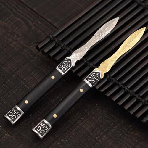 Stainless Steel Tea Knife Needle Wood Handle Chinese Handmade Green Puer Tea Knife Prying Tea Ceremony Caja De Te Teaware DG50C