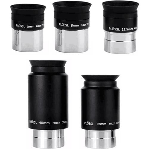 PL series HD eyepiece PL 6/8/12.5/20/32/40mm 1.25 inch universal wide-angle eyepiece astronomical telescope accessories