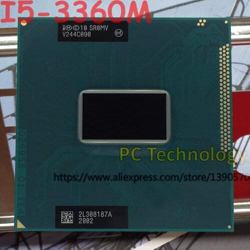 Original Intel Core I5-3360M SR0MV CPU I5 3360M processor 2.80GHz L3=3M Dual core free shipping ship out within 1 day