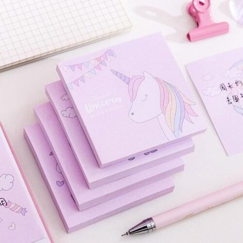 Portable Unicorn Cartoon DIY Soft Cover Mini Notebook Diary Pocket Notepad Promotional Gift