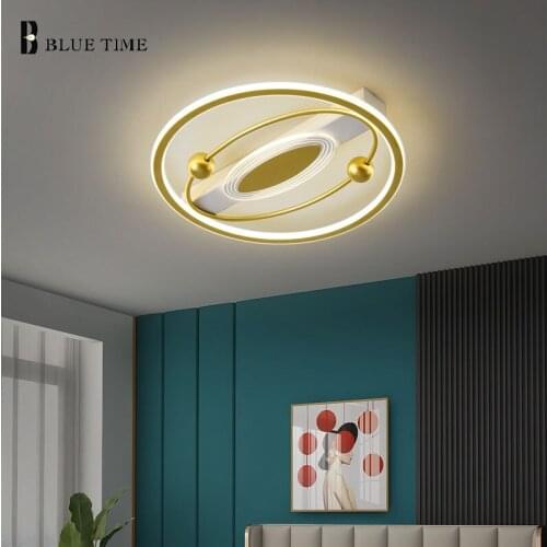 Simple LED Ceiling Light Indoor Round Ceiling Lamps for Living Room Bedroom Dining Room Kitchen Home Decoration Lights 110V 220V