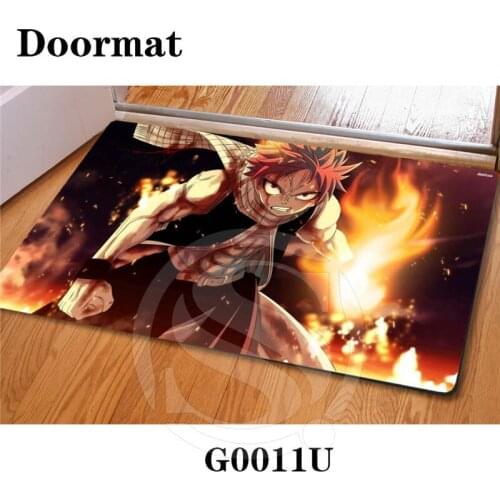 Drop Shipping Custom FAIRY TAIL DoorMat Art Pattern Printed Carpet Floor Hall Bedroom Cool Pad Fashion Rug SQ0626-LRM667