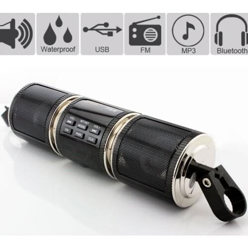 Retro Motorcycle Bluetooth Speaker Scooter MP3 Music Player Moto Stereo Speakers Motor Waterproof Speaker System with TF/USB/FM