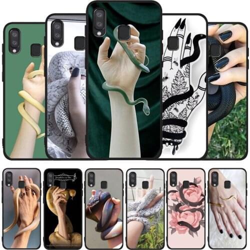 Hand snake snake black Phone Case For Samsung A10 M10 A20 A30 A40 A50 A30S M20 M30 M30S M40 A60 A01 A21 A31 A51 A71 A20E