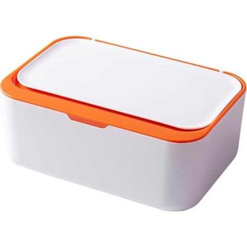 Desktop Tissue Box Holder Modern Dustproof Easy Use Wet Wipes Dispenser Holder For Home Office 19x13x7.8cm WWO66