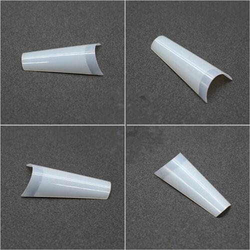 Nails Tip Extension System Half Cover Completely Curved Clear Natural French Artificial Fake Nail Manicure Design Salon DIY Tool