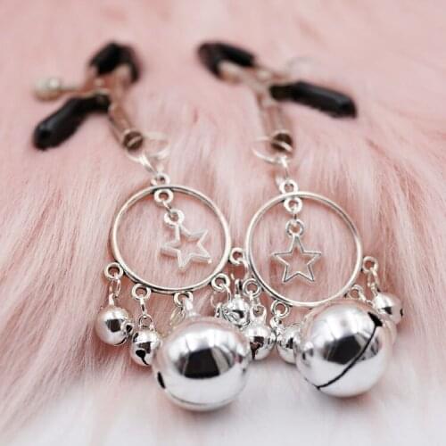 Sexy Metal Bell Nipple Clamps for Women Lingerie Erotic Alternative Clothing Goth Accessories Sex Tools for Couples Adult Games