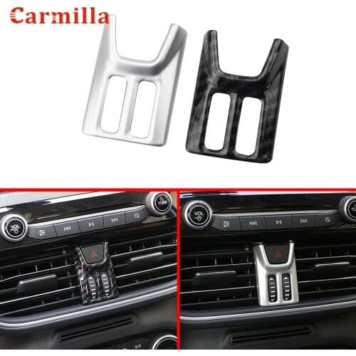 Car Styling Accessories 1PCS ABS Plastic Interior Warning Light Lamp Switch Cover Trim For Ford Focus 2019 2020
