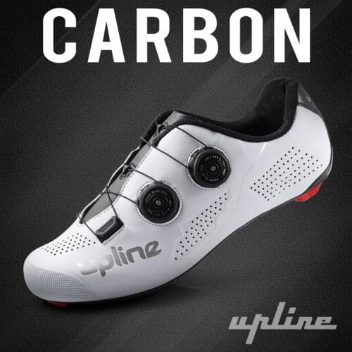 2020 upline carbon road cycling shoes men road bike shoes ultralight bicycle sneakers self-locking professional breathable red