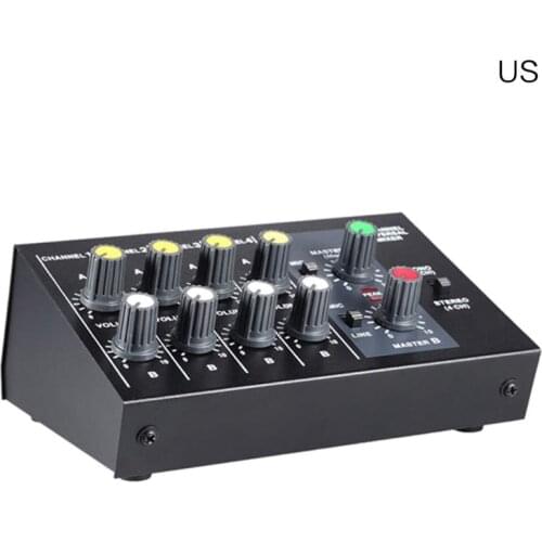 8 Channel Sound Universal Digital Mixer Adjusting Microphone Mixing Console Mono/Stereo Mono/Stereo EU/US Plug 746D