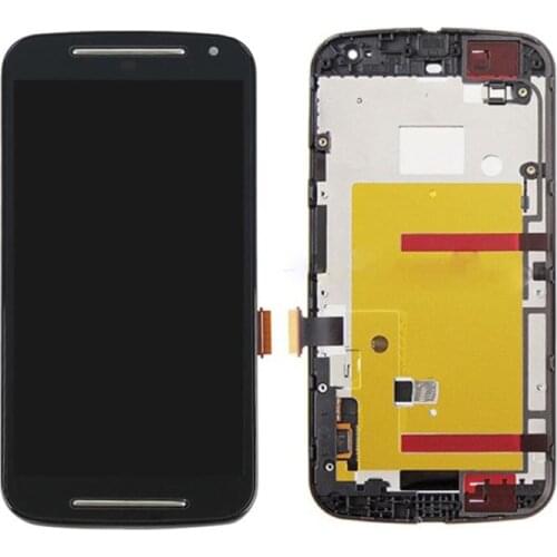 Tested Full Working LCD For Motorola Moto G2 XT1063 XT1064 XT1068 XT1069 LCD Display Touch Screen Digitizer Assembly With Frame