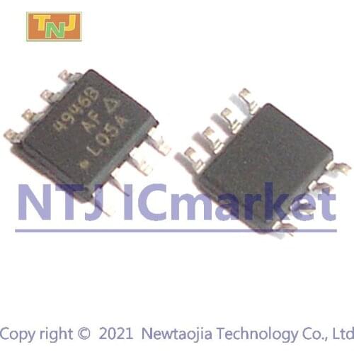 10 PCS SI4946BEY SOP-8 SI4946B SI4946 4946B SI4946BEY-T1-E3 Dual N-Channel 60-V (D-S) 175 ˚C MOSFET Transsistor Chip IC