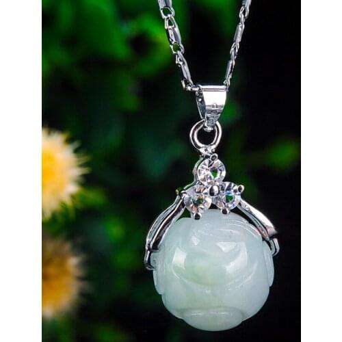 100% natural stone handmade carvings of cardigan necklace pendant jewelry gifts free delivery