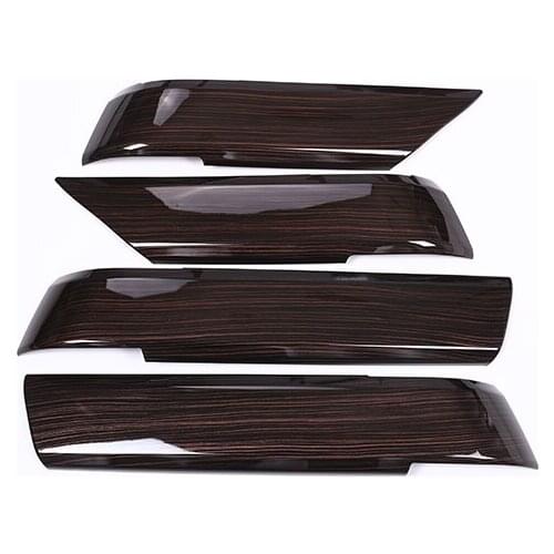 Red Ash Wood Style For Land rover Range Sport RR ABS Plastic Interior Door Protect Decorative Panel Cover Trim 4pcs