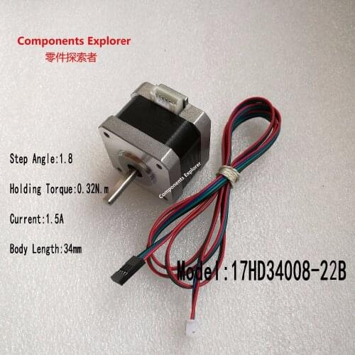 42 stepper motor/1.5A 34mm 17HD34008-22B 1.8 degree 3D printer stepper motor