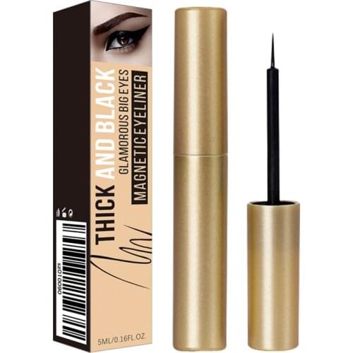 5ml Professional Magnetic Liquid Eyeliner Magnetic False Eyelashes Without Glue Fast Drying Long-lasting Sweat-proof Eyeliner