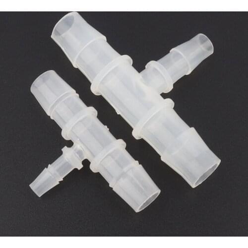 5pcs 12 14mm To 4-10mm PP Reducing Tee Connectors Aquarium Fish Tank Air Pump Aerator Fittings Drip Irrigation Pagoda Hose Joint