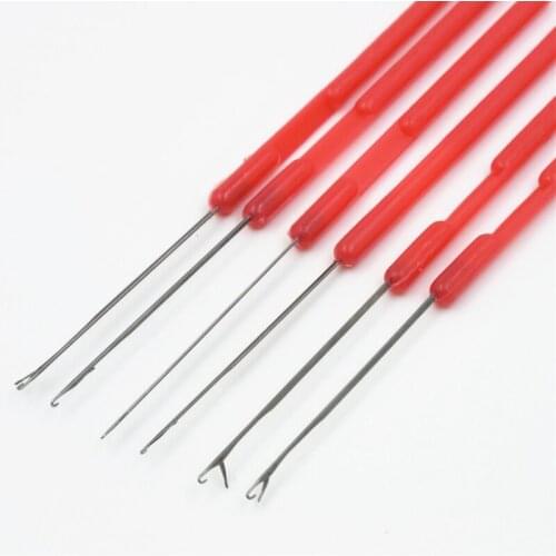 5PCS/Lot DIY Craft Yarn Weaving Crochet Needles Knitting Tools Metal Hook Plastic Handle Threading Sewing