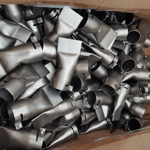 50pcs wholesale 40mm flat wide mouth tubular nozzle for Plastic Welding Gun/hot air heat gun/for plastic Welder Mouth