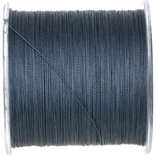 500M 50LB Colorful 4 Strands Multifilament PE Braid Fishing Line (Grey)