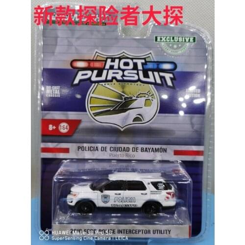 GREENLIGHT cars 1/64 2016 FORD POLICE INTERCEPTOR UTILITY Puerto Rico Bayamoun City Collect die-cast metal car models