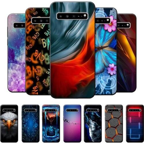 For Samsung S10 Case 5G TPU Case For Samsung Galaxy S10 5G Wolf Bumper on G977B Silicone Soft Phone Cover For Samsung S10 5G 6.7