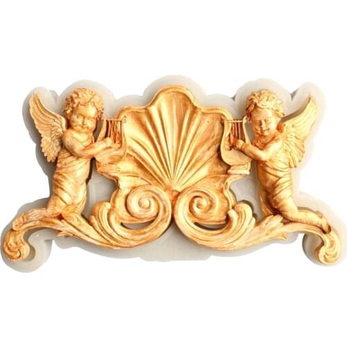 Double Angle Fondant Cake Mold Cupcake chocolate gumpaste silicone mold decorating tools