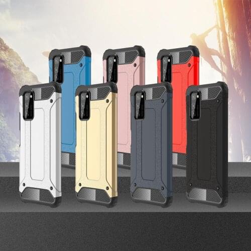 100pcs/lot Hybrid Armor Phone Case For Huawei Honor 30S V30 9X Y9S P Smart Pro Mate 30 Lite Nova 5i Pro PC +TPU Rugged Cover