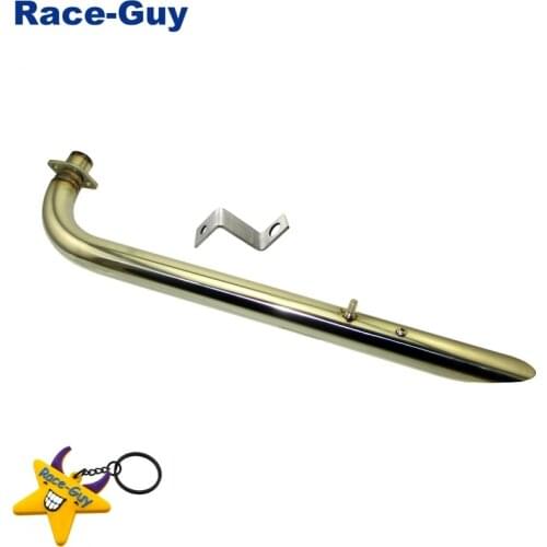 Stainless Steel Drag Pipe Exhaust Muffler For Honda OHC 50 70 Monkey Bike 50cc or 70cc Trike Or Quad 50S 70S Clone Engines