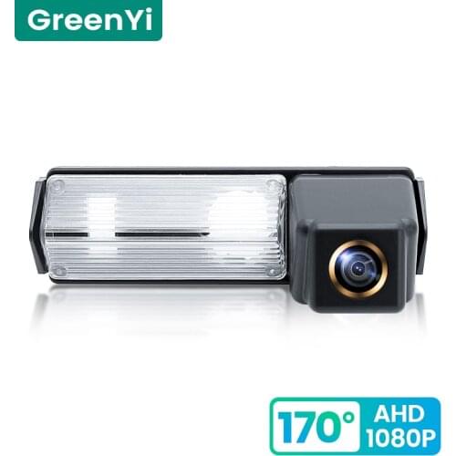 GreenYi 170° HD 1080P Car Rear View Camera for Mitsubishi Pajero Sport Pajero Dark Night Vision Reverse Reversing 4 Pin Vehicle