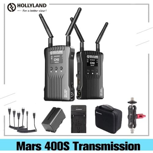Hollyland Mars 400S 400ft Wireless SDI/HDMI-compatible Video Transmitter and Receiver For Camera HD Video WIFI Transmission