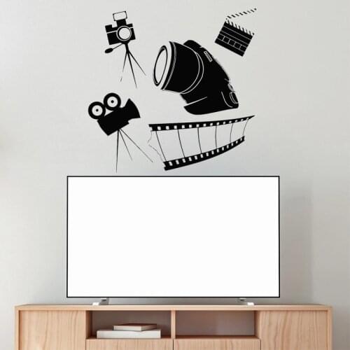 Cinema Wall Stickers Film Strip Vinyl Decal Movie Wall Decor Filming Sticker Screening Room Decoration
