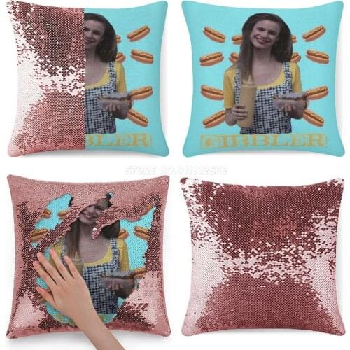 Full House-Kimmy Gibbler Sequin Pillowcase Glitter Throw Pillow for Party Cafe Home Sofa Full House Kimmy Gibbler Fuller House A