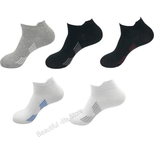 New Anti-sweat Unisex Cotton Sport Socks Women Men Short Tube Breathable Socks Outdoor Running Basketball Soccer Sports Socks