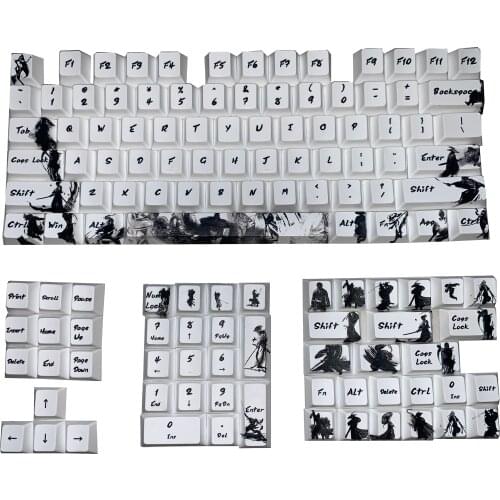 Original Cherry Profile keycap Knight errant Keycaps ANIS Layout 5-Surfaces Dye Subbed 104 Keys For all Mechanical Keyboards