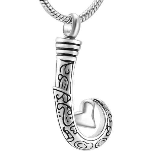 Memorial Jewelry Stainless Steel "Always in my heart" Urn Pendant - Memorial Ash Keepsake - Cremation Jewelry