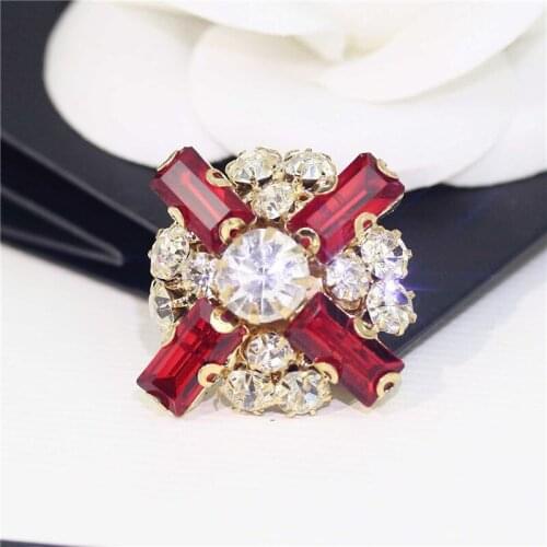 Water drill button high-grade crystal drill fur fur it big clothes decorative cuffs DIY button