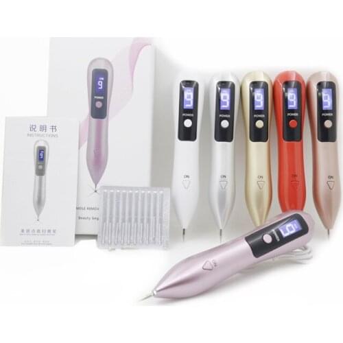 9 Level LED Plasma Pen Mole freckle pen Spot Mole Removal Pen Spot Remover Wart Tag Tattoo Removal Device For Skin Tighenting