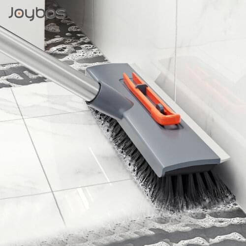 Pool Scrub Brush 2 In 1 Bathroom Wiper Stiff Bristle Window Squeegee Magic Broom Floor Mop Tub Tile Floor Cleaner Brush