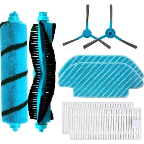 Replacement Roller Soft Brush HEPA Filter Side Brush Mop Cloth for Conga 4090 Vacuum Cleaner Spare Parts Accessories