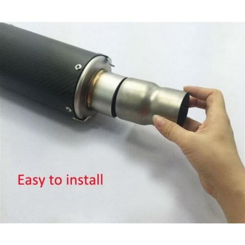 Heavy Duty Motorcycle Exhaust Tube Adapter Stainless Steel Reducer Durable Auto Replacement Parts 60 to 51mm