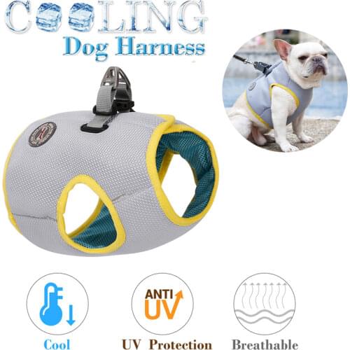 Summer Dog Cooling Vest Clothes Cooling Harness For Dogs Adjustable Mesh Reflective Vest coat Quick Release Pet dog clothes