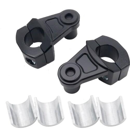 Pair Universal 7/8'' 22mm Motorcycle HandleBar Handle Fat Bar Mount Clamps Riser For Yamaha R1 R3 R6 BMW Suzuki GSXR Honda