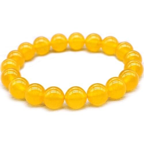 Natural Stone white blue Red Golden yellow Bead Bracelet Vintage Charm Round Chain Beads Bracelets Jewelry For Women Friend Gift