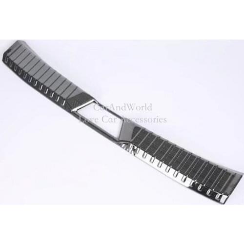 For 2017 2018 Mazda CX-3 CX3 Rear Bumper Protector Tail Trunk Door Sill plate Cover Trim Stainless Steel Sticker Car Accessories