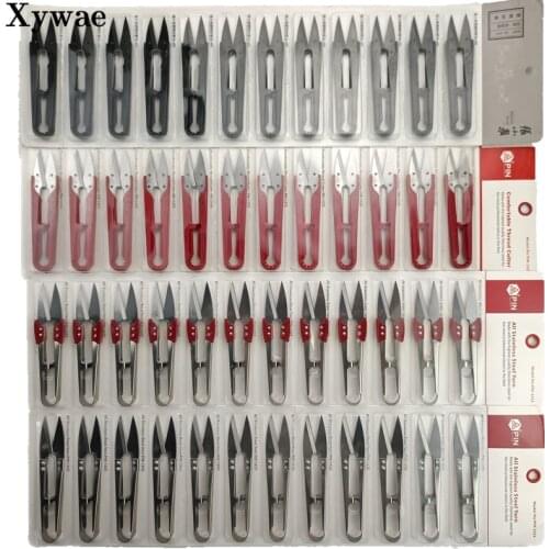 12Pcs/Lot Thread Scissors Cutting Sewing Fishing Shears Cross Stitch Embroidery for Needlework Tailors Fabric Supplies Cissors
