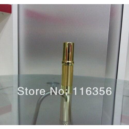 15ML GOLD plastic airless lotion bottle with airless pump used for Cosmetic Packaging