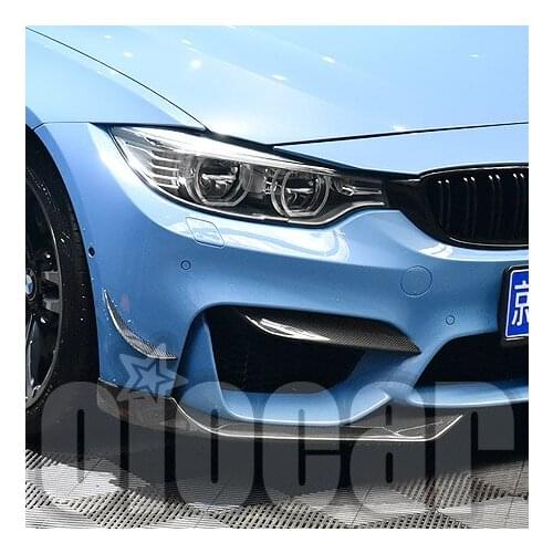AC Style 2pcs Carbon Front Splitter Lip for BMW F80 M3 F82 F83 M4