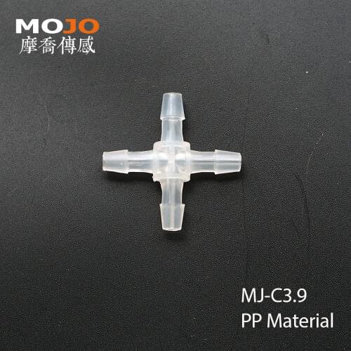 2020 Free shipping!(10pcs/Lots) MJ-C3.9 PP material Plastic hose joint multiple pass pipe connectors 4mm four way pipe fitting